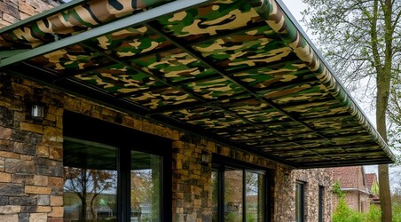 Камуфляжный тент: нестандартные решения для стройки и не только